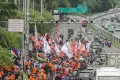 Buruh Kembali Gelar Aksi Penolakan UU Cipta Kerja di DPR