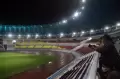 Begini Pencahayaan Lampu Stadion Jatidiri Semarang saat Diuji Coba