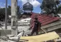 Masjid Raya Kajai Luluh Lantak Akibat Gempa Pasaman Barat