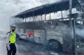 Kebakaran Bus di Tol Pandaan Pasuruan