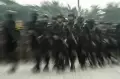 Apel Pasukan Pengamanan Demo BEM SI, Prajurit Brimob Tenteng Pelontar Gas Air Mata