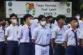 Semangat Peserta Didik Baru SMA N 70 Jakarta di Hari Pertama Tahun Ajaran Baru 2022/2023