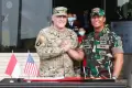 Andika Perkasa Terima Kunjungan Kehormatan Kepala Staf Gabungan AS Jenderal Mark Milley di Mabes TNI