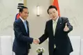 Presiden Jokowi Disambut Presiden Yoon Suk-yeol di Kantor Kepresidenan Yongsan