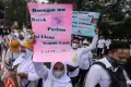 Aksi Unjuk Rasa Nakes Honorer Tuntut Diangkat Jadi ASN
