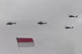 Atraksi Rangkaian HUT ke-77 TNI di Langit Jakarta