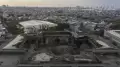 Penampakan Foto Udara Pascakebakaran Atap Masjid JIC