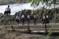 Dampak Jembatan Ambruk Akibat Banjir Bandang di Jembrana Bali