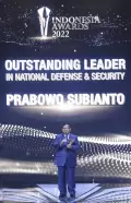 Prabowo Subianto Raih Indonesia Awards 2022