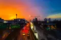 Indahnya Pelangi di Langit Jakarta