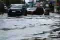 Banjir Rendam Jalan Gajahmada di Kota Pontianak