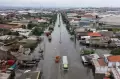 Banjir Masih Merendam Jalur Pantura Semarang