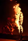 Pertunjukan Fire Dance di TSI Bogor