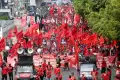 Serikat Buruh Gelar Aksi Damai Peringati Hari Buruh Internasional