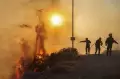 Kebakaran Hutan di Yunani Menggila, Rumah Penduduk Dilalap Habis!