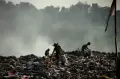 Sampah di TPA Desa Dermasuci  Tegal Kembali Terbakar