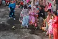 Pertandingan Sepakbola Antar Emak-emak di Makassar Meriahkan HUT RI ke-78