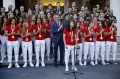 PM Spanyol Pedro Sanchez Jamu Juara Piala Dunia Wanita di Madrid