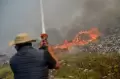Hari Kelima, Kebakaran Gunung Sampah di TPA Sarimukti Bandung Barat Belum Teratasi