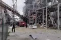 Pabrik Minyak Sayur Terbakar Dihantam Rudal Rusia di Poltava Ukraina