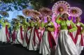Pertunjukan Fiesta Folklore Nusantara di Kota Lama Semarang