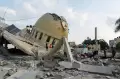 Serangan Balas Dendam Israel Hancurkan Masjid Al-Amin Muhammad di Kota Khan Younis Gaza