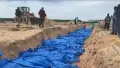Penampakan Kuburan Massal Korban Kekejaman Zionis Israel di Khan Younis Gaza