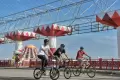 Bareng Komunitas Sepeda Makassar, Alam Ganjar: Olahraga Turut Pacu SDM Unggul