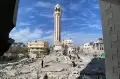 Israel Bom Masjid Kuno Abad 13 di Gaza, Menara Kokoh Berdiri