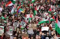 Bela Palestina, Ribuan Warga London Desak Israel Hentikan Genosida