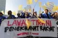 Aksi Pergerakan Mahasiswa Islam Desak Pemerintah Hentikan Praktik KKN