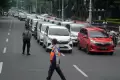 Ratusan Driver Online Demo Tuntut Kenaikan Tarif di Depan Kantor Gubernur Jateng