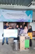 Dorong Petani Lele Yogyakarta Siap Ekspor, Indonesia Re Beri Bantuan Alat Produksi