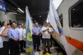PAMA Bersama Kemenaker Lepas 500 Peserta Mudik di Stasiun Senen