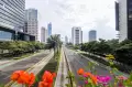 Jalanan Jakarta Lenggang Ditinggal Warganya Mudik