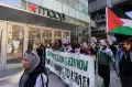 Aksi Dukungan untuk Palestina di Pusat Perbelanjaan Los Angeles
