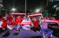 Nobar Laga Timnas Indonesia U-23 vs Uzbekistan U-23 di Halaman Kemenpora RI