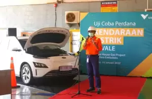 PT Vale Uji Coba Perdana Mobil Listrik di Area Operasional