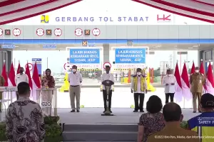 Resmikan Jalan Tol Binjai-Stabat, Jokowi: Bakal Menyambung dari Lampung sampai Aceh