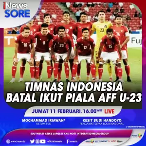 7 Pemain Terpapar Covid-19, Timnas Indonesia Batal Berlaga di AFF U-23 2022, Selengkapnya Hanya di iNews Sore