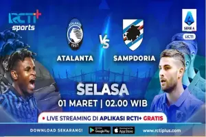 Live Streaming RCTI+, Atalanta vs Sampdoria: Orobici Coba Keluar dari Lubang Jarum