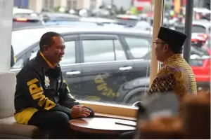 Menpora dan Gubernur Jabar Bicarakan Olahraga Sambil Ngopi di Bandung