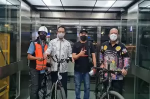 JPO-JPS Kapal Pinisi Karet Dilengkapi Lift Sepeda, Pertama di Indonesia
