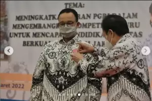 Anies: PGRI Jakarta Harus Jadi Inspirasi Guru-guru di Seluruh Indonesia