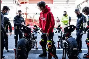 Evaluasi Balapan MotoGP Indonesia 2022, Luca Marini Manfaatkan Teknologi Data Ducati