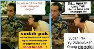 Sri Mulyani Unggah Meme THR Bareng Jokowi, Lucunya Bikin Nyesek!