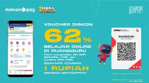 Hanya 1 Rupiah, Voucher Diskon Belajar Online di Ruangguru Pakai Aplikasi MotionPay!