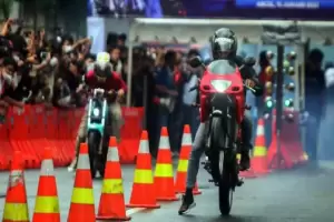 Polda Metro Jaya Gelar Street Race di Meikarta Bekasi