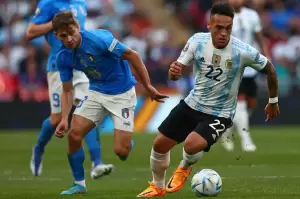 Italia vs Argentina: Lautaro Martinez Pembeda, Tim Tango Ungguli Gli Azzurri di Babak Pertama