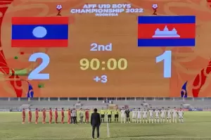Hasil Piala AFF U-19 2022: Benamkan Kamboja U-19, Laos Puncaki Klasemen Grup B!
